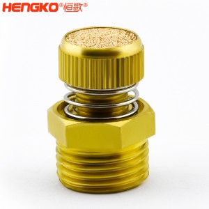 廠家批發(fā)HSD型可調(diào)節(jié)青銅消聲消音器多規(guī)格耐高溫消音降噪,用于電磁閥氣動靜音器接頭